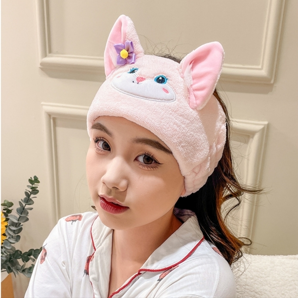 Cute Pink Cat Ear Headband